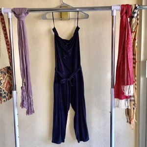 GARAGE [NWOT] Navy Blue Tube Romper